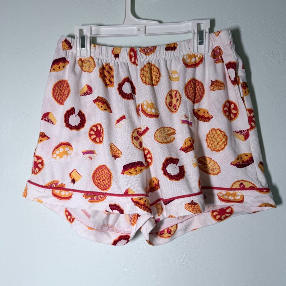Joyspun 2-piece Pajama Set w/Pies & Desserts in Women's Small Super Soft Pockets - Picture 3 of 9